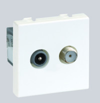 Simon SConnect Розетка TV-SAT, винты, графит, K130A-14