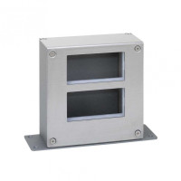 Simon Cima 500 Сталь Башня односторонняя на 2 модуля, 168х68х172,5мм, опора 68х221мм, 52510212-036