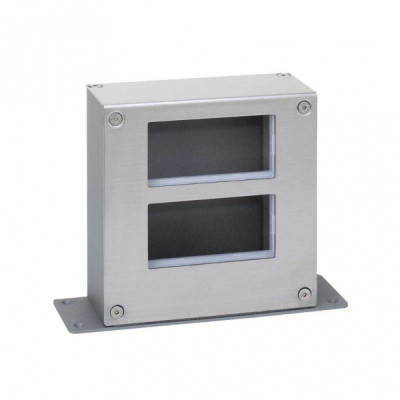 Simon Cima 500 Сталь Башня односторонняя на 2 модуля, 168х68х172,5мм, опора 68х221мм, 52510212-036