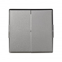 Simon Клавиша двойная, Scudo, серый, 2705026-063