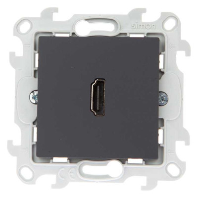 Simon Коннектор HDMI 1.4, графит, 2411094-038