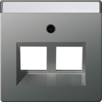 264020 - Gira E22 Накл с полем надп Mod. Jack 30°, сталь E22 264020 - Gira E22 Накл с полем надп Mod. Jack 30°, сталь E22