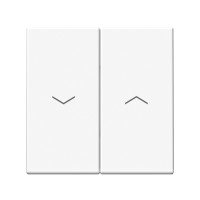 GAL000119 - ARTGALLERY 2-клавишный ВЫКЛЮЧАТЕЛЬ ДЛЯ ЖАЛЮЗИ, 2х сх.4, 10А, механизм, БЕЛЫЙ, Systeme Electric