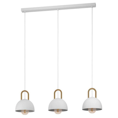 99696 Подвесной потолочный светильник (люстра) CALMANERA, 3x40W, E27, L900, B200, H1100, сталь, белы