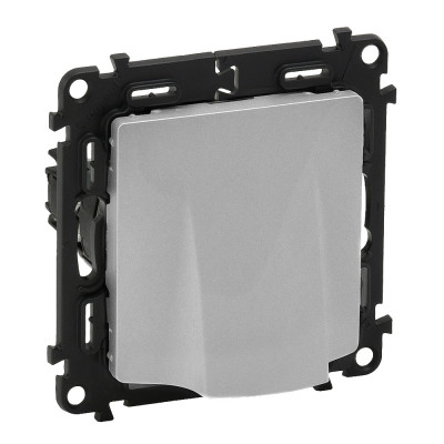 Legrand Valena LIFE.Вывод кабеля с лицевой панелью.Без клемм.Алюминий, 753334