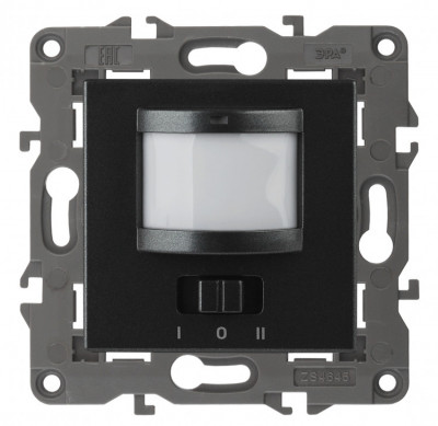 ЭРА 14-4103-05 Elegance Антрацит Датчик движения 2-проводной, 180-240В, 200Вт