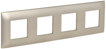 SKANDY Рамка 4-мест. SK-F04Sh шамп. IEK, SK-M42-K37