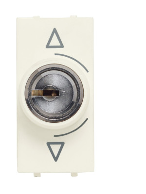 N2153.1 BL - Механизм переключателя с ключом на 3 положения, 1-модульный, серия Zenit, цвет альпийский белый - 2CLA215310N1101