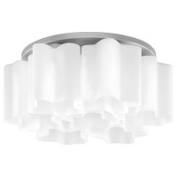 Lightstar 802070 (MC998-7А) Люстра NUBI 7х40W E27 ХРОМ/БЕЛЫЙ (в комплекте)