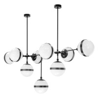 Lightstar 813197 (MC1803-9BL) Люстра GLOBO 9х40W  E14 umber/white (в комплекте)