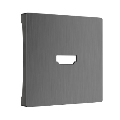 Werkel W1196004/ Накладка для розетки HDMI (графит рифленый), a050744