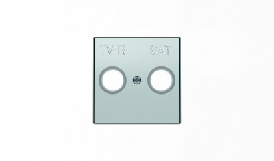 ABB SKY Серебристый алюминий Накладка для TV-R-SAT розетки