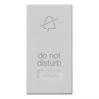 Vimar Кнопка 1M + диффузор с символом DND, серебро, 14026.DND.SL