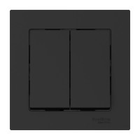 ATN001052S - ATLASDESIGN 2-клавишный ВЫКЛЮЧАТЕЛЬ, сх.5, 10АХ, в сборе, быстрозажим. клем., КАРБОН, Systeme Electric ATN001052S - ATLASDESIGN 2-клавишный ВЫКЛЮЧАТЕЛЬ, сх.5, 10АХ, в сборе, быстрозажим. клем., КАРБОН, Systeme Electric