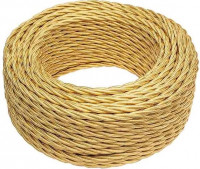 Bironi Провод 2*1,5 Золото (глянец) 10м, B1-424-079-10