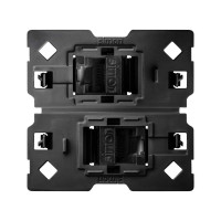 Simon 10002544-039 Розетка 2xRJ45 Cat.6 с адаптером S100