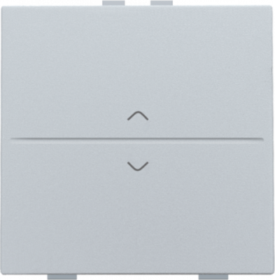 Niko Серебро Накладка на радиокнопку (вверх и вниз), одноклавишная, 121-00004