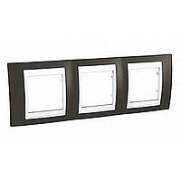 ХАМЕЛЕОН РАМКА 3-постовая, горизонтальная, БЕЛЫЙ/ КАКАО