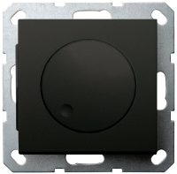 Универсальный диммер 3-500 Вт, Led 3-250Вт, HV - 500Вт, с декоративной накладкой, черный матовый (soft touch), G4012PB-500RV, Jasmart