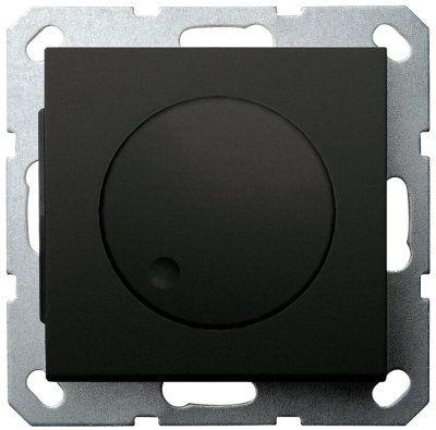 Универсальный диммер 3-500 Вт, Led 3-250Вт, HV - 500Вт, с декоративной накладкой, черный матовый (soft touch), G4012PB-500RV, Jasmart