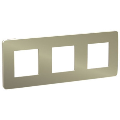рамка 3-постовая, БРОНЗА/бежевый