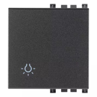 Vimar Клавиша на 2 модуля с симв с симв "лампа", серая, 19022.L Vimar Клавиша на 2 модуля с симв с симв "лампа", серая, 19022.L