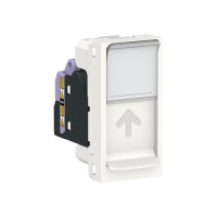 Unica Modular Розетка компьютерная, RJ45, одиночная, кат. 6 STP, 1 модуль, белый Unica Modular Розетка компьютерная, RJ45, одиночная, кат. 6 STP, 1 модуль, белый