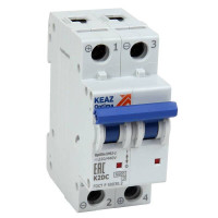 КЭАЗ OptiDin BM63 Автоматический выключатель 2P 2A Z 6кА DC (BM63-2Z2-DC-УХЛ3)
