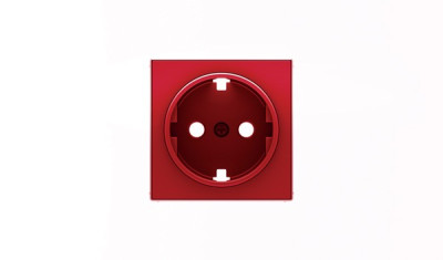 8588 RJ - Накладка для розетки SCHUKO, серия SKY, цвет красный - 2CLA858800A7001