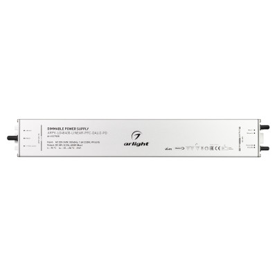 Блок питания ARPV-LG48400-LINEAR-PFC-DALI2-PD (48V, 8.3A, 400W) (Arlight, IP67 Металл, 5 лет), 037926
