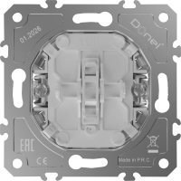 Donel D16  Механизм выключателя В1 с 2-х мест (проходного), быстрозажимные контакты, 16 A 250 В~, DO10600