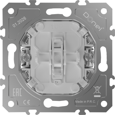 Donel D16  Механизм выключателя В1 с 2-х мест (проходного), быстрозажимные контакты, 16 A 250 В~, DO10600