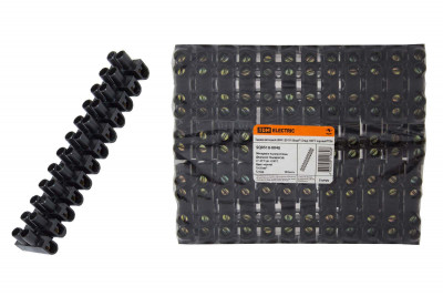 Зажим винтовой ЗВИ-150 полипропилен 10-35мм2 12пар 100°С черный TDM Electric, SQ0510-0040