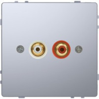 D-Life Аудиорозетка "тюльпан", нерж. сталь