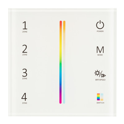 Панель Sens SMART-P55-MULTI White (3V, 4 зоны, 2.4G) (Arlight, IP20 Пластик, 5 лет), 028309