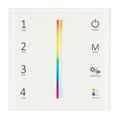 Панель Sens SMART-P55-MULTI White (3V, 4 зоны, 2.4G) (Arlight, IP20 Пластик, 5 лет), 028309