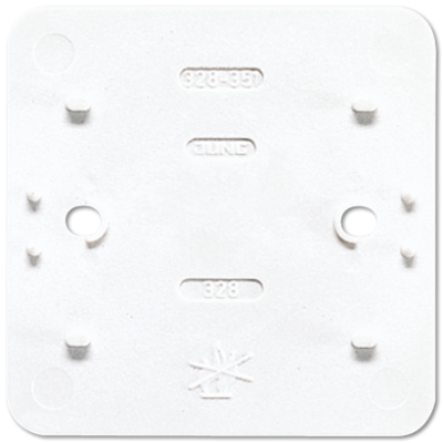 Плата монтажная, огнестойкая, для установки одинарных АР розеток, 328