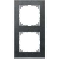 M-Pure D?cor Рамка 2-ная, сланец/цвет алюминия