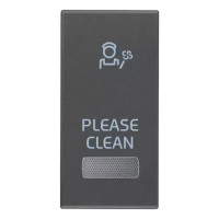 Vimar Кнопка 1M + диффузор с символом PLS, серый, 20026.PLS