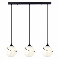 ST LUCE SLE103143-03 Светильник подвесной Черный/Белый E27 3*60W