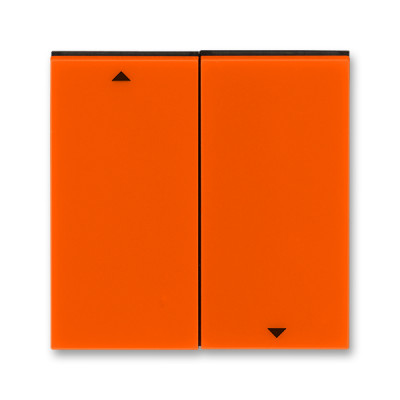 Клавиша двойная перекидная для жалюзийного выкл. символ «стрелки» пластик оранжевый глянцевая IP20 ABB LEVIT