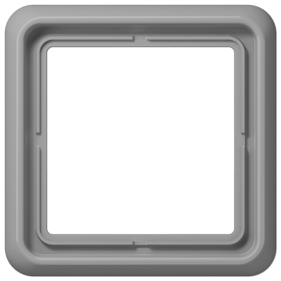 CD581GR - Рамка для вертикальной и горизонтальной установки, 1 пост; дюропласт; серый; CD500, Jung