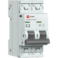 EKF Автоматический выключатель 2P 2А (C) 6кА ВА 47-63N PROxima