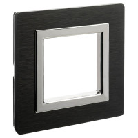 4402832 - ДКС Рамка из алюминия, "Avanti", черная, 1 пост