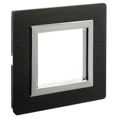 4402832 - ДКС Рамка из алюминия, "Avanti", черная, 1 пост