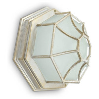 Светильник садово-парковый 60W 230V 270*270*120 белое золото PL661, Feron 11652