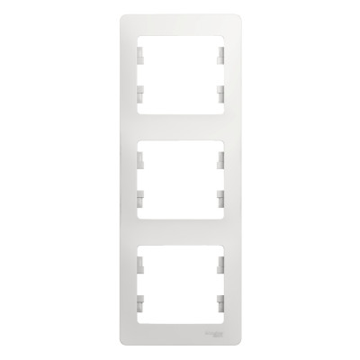 GLOSSA 3-постовая РАМКА, вертикальная, БЕЛЫЙ