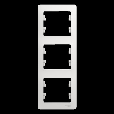 GLOSSA 3-постовая РАМКА, вертикальная, БЕЛЫЙ