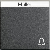 067328 Gira Клавиша с полем для надписи и символом "звонок"