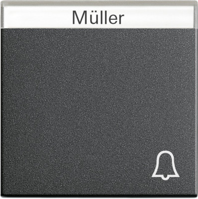 067328 Gira Клавиша с полем для надписи и символом "звонок"